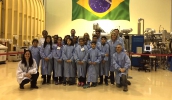Alunos e educadores de Mogi das Cruzes foram convidados a conhecer o INPE, devido à conquista da EM Antonio Pedro Ribeiro, na Moralogia, em premiação da NASA. (Foto: Divulgação/PMMC)
