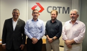 Marcus Melo foi recebido pelo presidente da CPTM, Paulo de Magalhães Bento Gonçalves, com quem falou sobre a construção da nova estação ferroviária de Mogi (Foto: Ney Sarmento/PMMC)