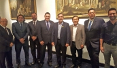 Comitiva de vereadores mogianos acompanhou solenidade ao lado do prefeito Marcus Melo, do deputado Marcos Damásio, e dos secretários Mateus Sartori e Sadao Sakai (foto Luiz Suzuki)