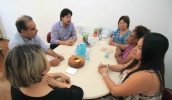 A secretária de Participação, Acessibilidade e Inclusão Social da Prefeitura de Ribeirão Pires, Elza da Silva Carlos, visitou a Secretaria de Assistência Social (Guilherme Berti/ PMMC)