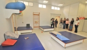 Após as devidas apresentações, as voluntárias visitaram as instalações da AACD, unidade que presta atendimento a crianças com diversos tipos de deficiência (Guilherme Berti/ PMMC)