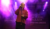 O show com o cantor e compositor Arnaldo Antunes encerrou a 10ª edição da Virada Cultural em Mogi das Cruzes, realizada em maio de 2017 (Ney Sarmento/ PMMC)