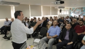 O prefeito Marcus Melo destacou que Mogi das Cruzes avançou no tratamento de água e esgoto e que esta deve ser a primeira de muitas parcerias com o Instituto Trata Brasil. (Foto: Ney Sarmento/PMMC)