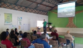 Secretário municipal de Planejamento, Claudio de Faria Rodrigues, coordenou as reuniões devolutivas realizadas este ano, como no distrito de Taiaçupeba (Foto: Divulgação/PMMC)