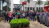 Funcionários da Secretaria de Transportes, Semae, Guarda Municipal e Corpo de Bombeiros participaram nesta sexta-feira de um curso sobre sinalização de trânsito (Divulgação)