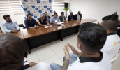 Prefeito Marcus Melo destacou que a legislação sobre o transporte com aplicativo foi amplamente discutida, com a participação dos vereadores e profissionais (Junior Lago/PMMC)