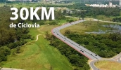 Projeto prevê a construção de ciclovias como parte do eixo de mobilidade urbana, interligando os parques e o Corredor Ambiental Ecológico Sustentável