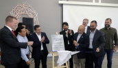 Foi inaugurada hoje no Polo Digital a Sala Höganäs, um espaço inteiramente dedicado ao networking, desenvolvido pela empresa, em parceria com a Prefeitura (Ney Sarmento/ PMMC)