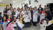 A primeira turma da Associação Social para Educação e Tratamento dos Excepcionais e quinta do projeto Chefs Notáveis teve cerimônia de formatura ontem (Ney Sarmento/ PMMC)