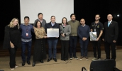 O Cempre recebeu uma placa referente a instalação do kit de placas fotovoltaicas. A entrega foi acompanhada pelo prefeito Marcus Melo e autoridades. (Foto: Ney Sarmento/PMMC)