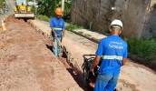 Autarquia implantou cerca de 400 metros de tubulação de água na rua Palestina, atendendo a uma reivindicação dos moradores (Foto: Divulgação/Semae)