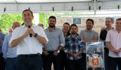 O prefeito Marcus Melo se emocionou ao falar sobre os diversos benefícios que a futura Maternidade Municipal garantirá às gestantes e bebês (foto: Ney Sarmento/PMMC)