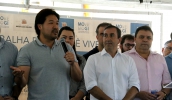 O vice-prefeito Juliano Abe falou sobre os avanços da cidade em diversas áreas (foto: Ney Sarmento/PMMC)