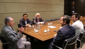 Em reunião com o presidente do Fecomércio, Abram Szajman e o direto regional do Sesc, Danilo Miranda, prefeito falou sobre a expectativa em torno da vinda de um Sesc para Mogi (Ney Sarmento/ PMMC)