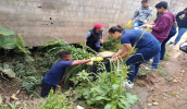 Alunos da Escola Estadual Francisco de Souza Mello, no Botujuru, resolveram agir na comunidade para combater o Aedes aegypti (foto: Divulgação/PMMC)