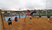 Complexo esportivo conta com playground, levando lazer à população do Parque Olímpico. (Foto: Ney Sarmento/PMMC)