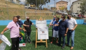 Marcus Melo lembrou que o Complexo Esportivo vai oferecer mais qualidade de vida para os moradores, com espaço para prática de atividades físicas e de lazer (Ney Sarmento/PMMC)