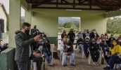 Prefeito Caio Cunha esteve na premiação, realizada no Parque Centenário, e destacou a importância da sustentabilidade (Gabriel Bispo/PMMC)