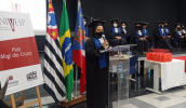 Cerimônia de colação de grau da primeira turma do curso de Tecnologia em Gestão Pública do Polo de Mogi das Cruzes da Universidade Virtual do Estado de São Paulo (Univesp).