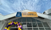 A EM Prof. Benedito Estelita de Mello foi ampliada
e também passou a atender creche. A capacidade passou de 200 para 450 alunos. (Divulgação/PMMC)