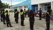 Neste ano, o Pra ver a Banda Passar passou a oferecer além da prática de bandas e fanfarras, aulas de educação musical. (Divulgação/PMMC)