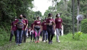 Participantes do Curso de Educadores Ambientais durante visita à Estação Ecológica Itapeti. Inscrições para novas turmas estão abertas (Divulgação/PMMC)