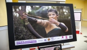 A exposição “Mulheres Guerreiras” marcou a abertura do Outubro Rosa, nesta manhã de segunda-feira (03/10), no novo Pró-Mulher (foto: Pedro Chavedar/PMMC)