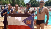 Equipe de natação masculina conquistou medalhas para Mogi das Cruzes durante as Olimpíadas das Guardas Civis Municipais do Estado de São Paulo (Divulgação)
