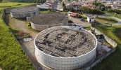 Estrutura de concreto está cerca de 75% concluída; unidade elevará para 6 milhões de litros a disponibilidade de água na região (Divulgação/Semae)