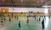 Os jogos desta sexta-feira (05/05) foram no Clube Kosmos, na Volta Fria, com as escolas do Setor 1 - Serra. A primeira rodada foi na quinta-feira (04/05) no Ginásio Tuta. (Divulgação/PMMC)