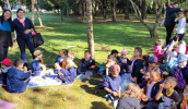 A escola está desenvolvendo o tema “Mogi das Cruzes e suas riquezas naturais”, o que levou os professores e alunos a conhecer um pouco mais sobre o Rio Tietê. (Divulgação/PMMC)