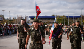 O Tiro de Guerra de Mogi das Cruzes abriu o Desfile Cívico-Militar. (Warley Kenji/PMMC)