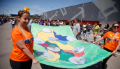 Escolas e creches da rede municipal de ensino levaram para a Avenida Cívica ações, projetos e programas em prol dos pequenos mogianos, da gestação ao futuro da cidade. (Warley Kenji/PMMC)