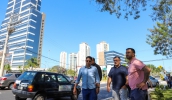 Prefeito Caio Cunha acompanhou o início da operação do novo sistema viário e destacou a importância da estrutura para a mobilidade urbana e circulação de pedestres (Divulgação/PMMC)