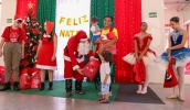 Fundo Social fez nesta terça-feira entrega de presentes parra 148 criança do CEIM Professora Maria Aparecida Mana Gonçalves, na Chácara Guanabara (Divulgação/ PMMC)