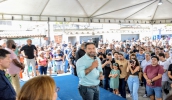 Prefeito Caio Cunha na inauguração do Novo Posto de Saúde do Botujuru, que iniciou atendimento à população nesta segunda-feira (foto: Divulgação/PMMC)