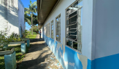 Uma das escolas atendidas, neste final de semana, foi a Escola Municipal de Educação Especial (Emesp) Profª Jovita Franco Arouche, na Vila Lavínia. (Divulgação/PMMC)