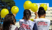 A Secretaria de Assistência Social promoveu, na manhã desta sexta-feira (17/05), a caminhada da campanha Faça Bonito - Projeta Nossas Crianças e Adolescentes (Warley Kenji/ PMMC)