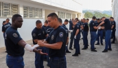 Os novos integrantes da Guarda Civil Municipal de Mogi das Cruzes passaram por treinamentos diversos, entre eles o de atendimento pré-hospitalar tático (Divulgação/PMMC)