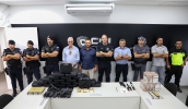 As novas armas e munições foram entregues à Guarda Civil Municipal de Mogi das Cruzes com a presença de representantes da Prefeitura e das Polícias Militar e Civil (Divulgação/PMMC)