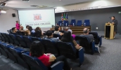 O encontro reuniu representantes da Secretaria de Educação, da sociedade civil e de fóruns estaduais e municipais. (Divulgação/PMMC)