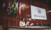 Prefeita Mara Bertaiolli participou da Abertura do Ano Legislativo na Câmara de Mogi das Cruzes (Divulgação - PMMC)