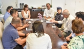 Prefeita Mara Bertaiolli recebeu a nova comandante do CPAM-12, coronel Beatriz de Assis Basyos Morassi, e discutiu ações conjuntas para a segurança da cidade (Divulgação/PMMC)