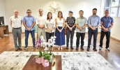 Prefeita Mara Bertaiolli recebeu a nova comandante do CPAM-12, coronel Beatriz de Assis Basyos Morassi, e discutiu ações conjuntas para a segurança da cidade (Divulgação/PMMC)