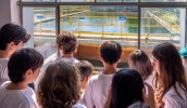De forma participativa, grupo de alunos conheceu parte da operação da Estação de Tratamento de Água (Divulgação/PMMC)