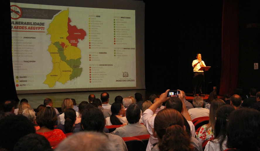 Avaliação de Densidade Larvária (ADL) foi apresentada nesta manhã de terça-feira (07/03) no Theatro Vasques (foto: Guilherme Berti)