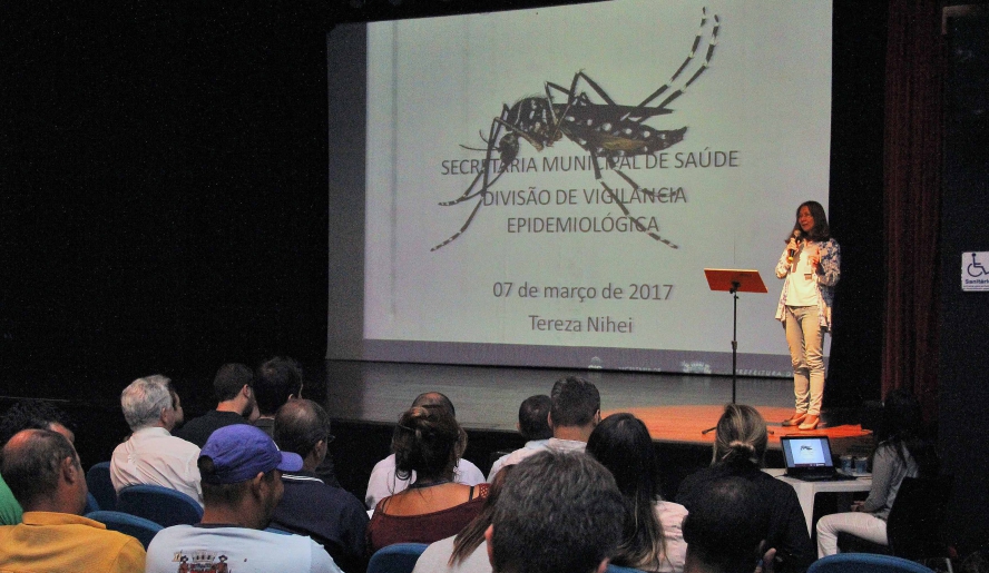 Avaliação de Densidade Larvária (ADL) foi apresentada nesta manhã de terça-feira (07/03) no Theatro Vasques (foto: Guilherme Berti)