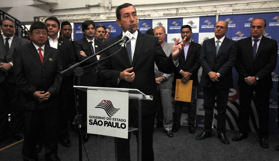 Em seu pronunciamento, Marcus Melo enfatizou que a união de esforços é responsável por benefícios à população (Foto: Guilherme Berti/PMMC)