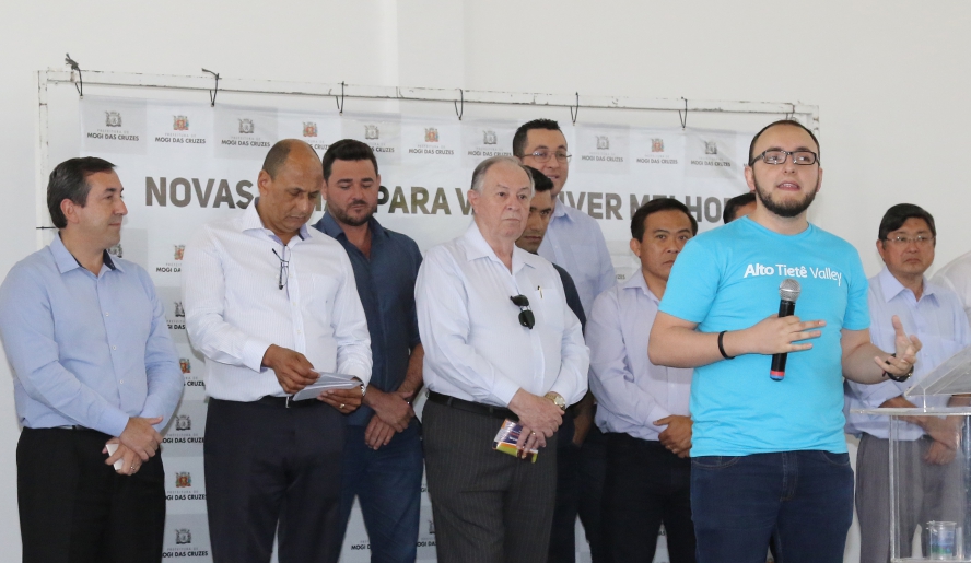 Gabriel Bastianelli, fundador do Alto Tietê Valley, lembrou que o Polo Digital será um espaço para a valorização do empreendedorismo em Mogi das Cruzes (Ney Sarmento/PMMC)