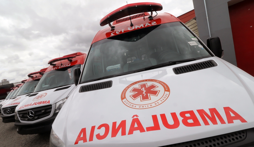 Novas ambulâncias foram enviadas pelo Ministério da Saúde para renovação da frota (foto: Ney Sarmento/PMMC)